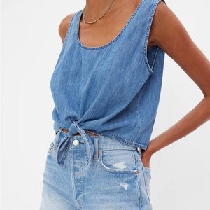 Chambray tank top NWT GAP